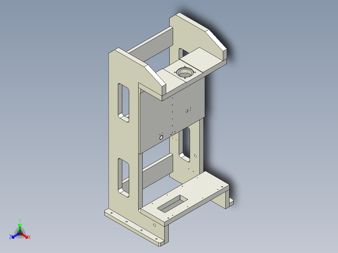 上下护管压机正等轴测图