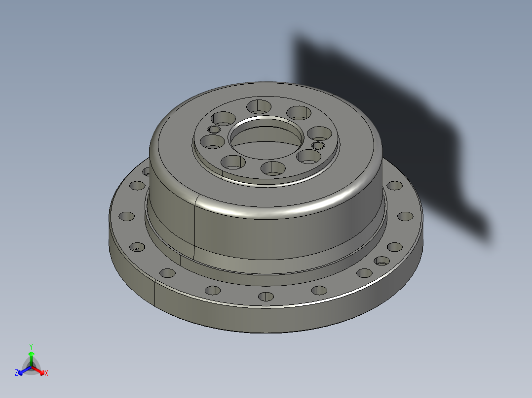 谐波减速器3D模型