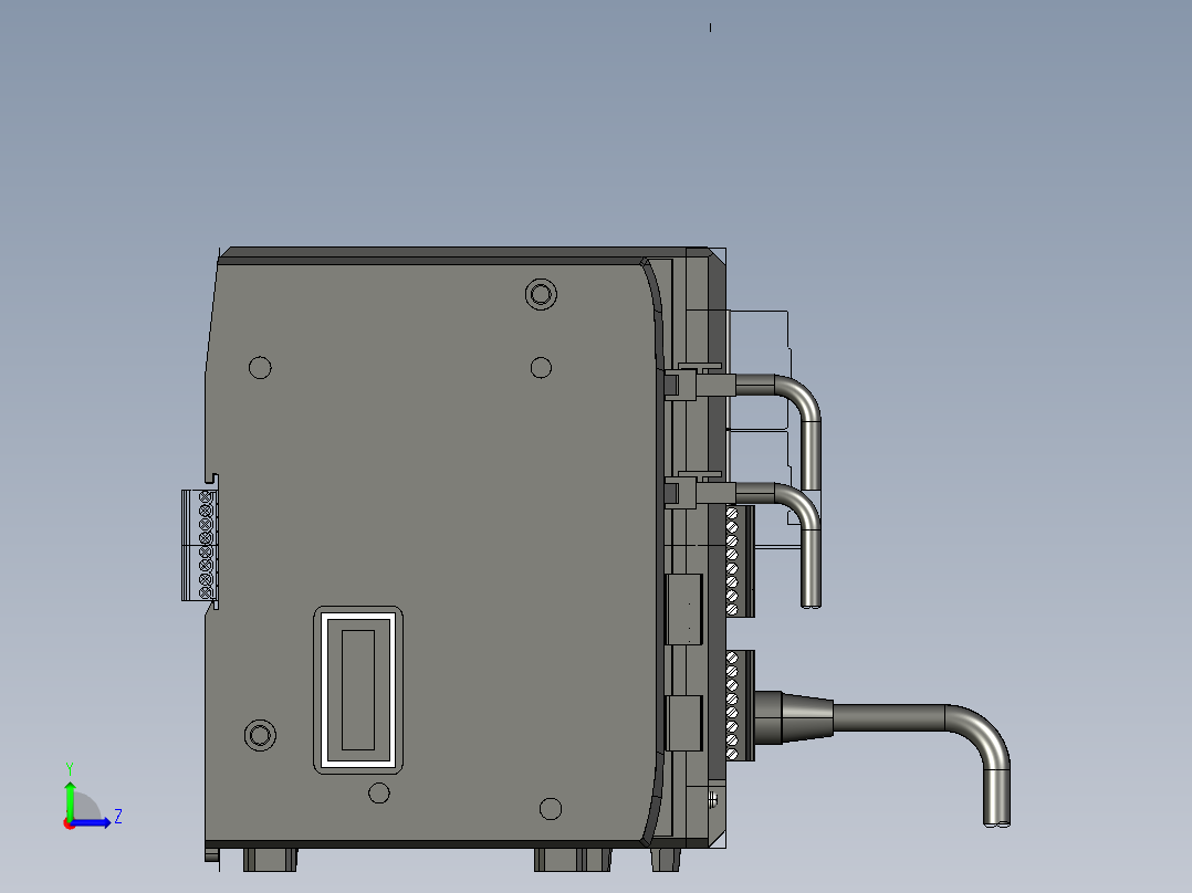 基恩士XG-7000A_7500A_CA-DC20E_kc图纸模型左视图