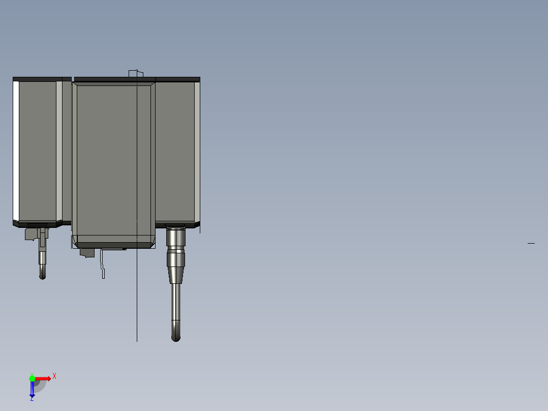 基恩士XG-7000A_7500A_CA-DC20E_kc图纸模型俯视图