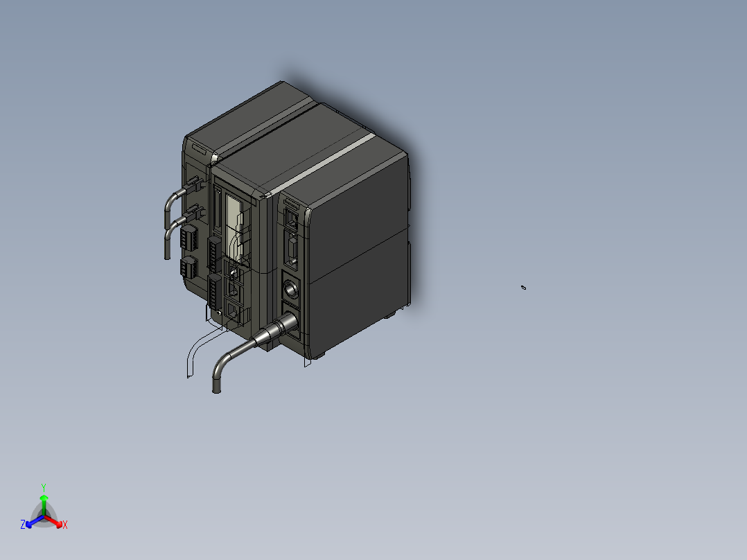 基恩士XG-7000A_7500A_CA-DC20E_kc图纸模型正等轴测图