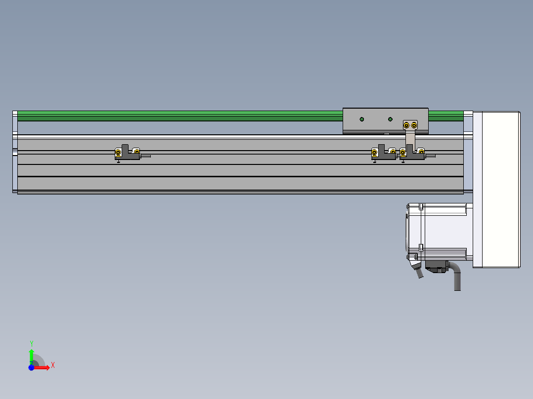 MTH丝杆半封闭模组MT100BS-BM-200W前视图