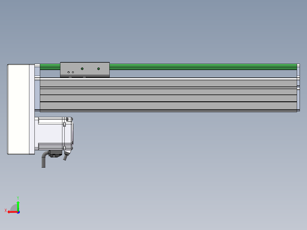 MTH丝杆半封闭模组MT100BS-BM-200W后视图
