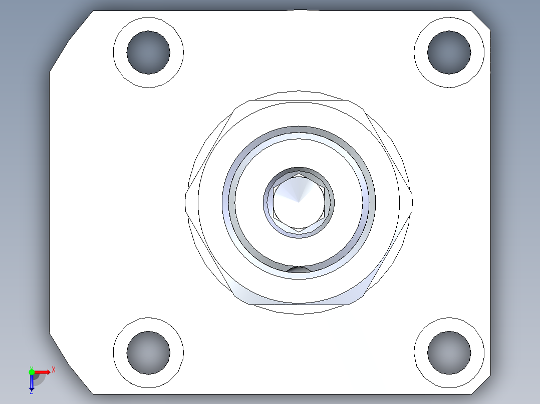 KOSMEKLHA0550-SR-Q50多系列多零件图纸模型俯视图