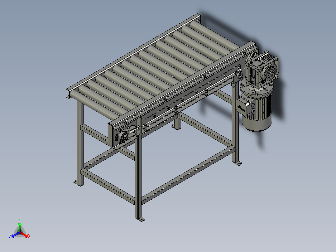 链驱动滚筒<span style='color: red'>输送机</span>-2-stp