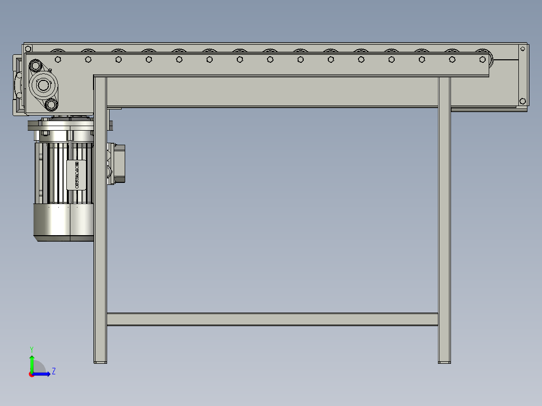 链驱动滚筒输送机-2-stp左视图