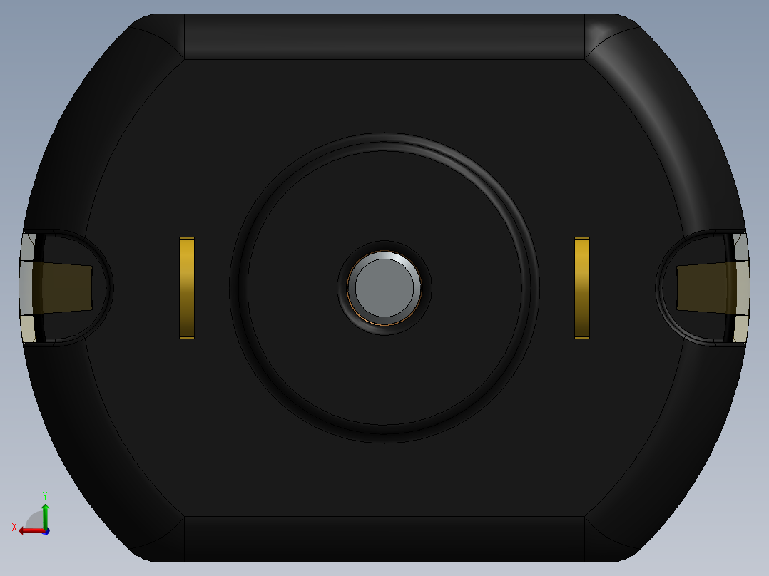 直流电动机马达后视图