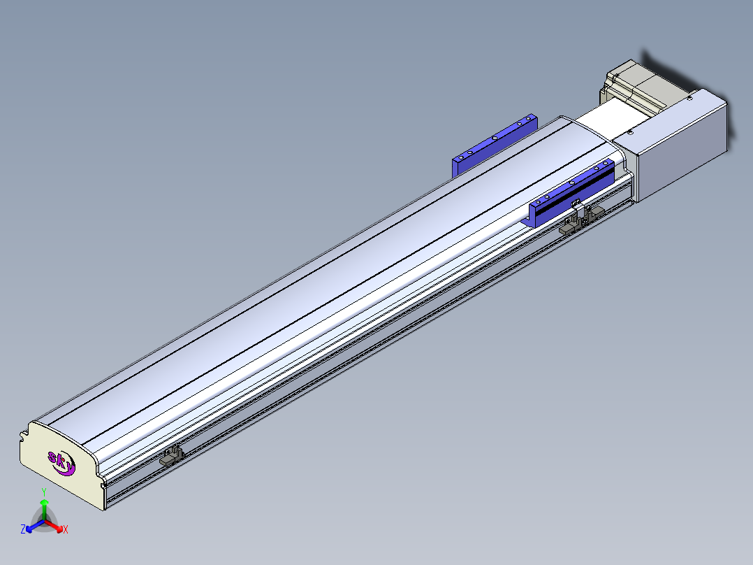 同步带滑台-半封闭B17H-L50-S800-R-P75-D3