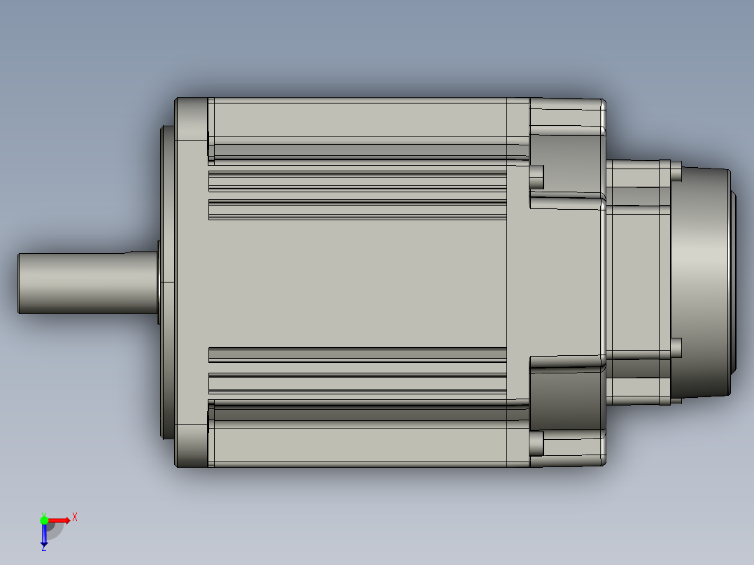 电机MS6G-130TL15BZ2-41P5俯视图