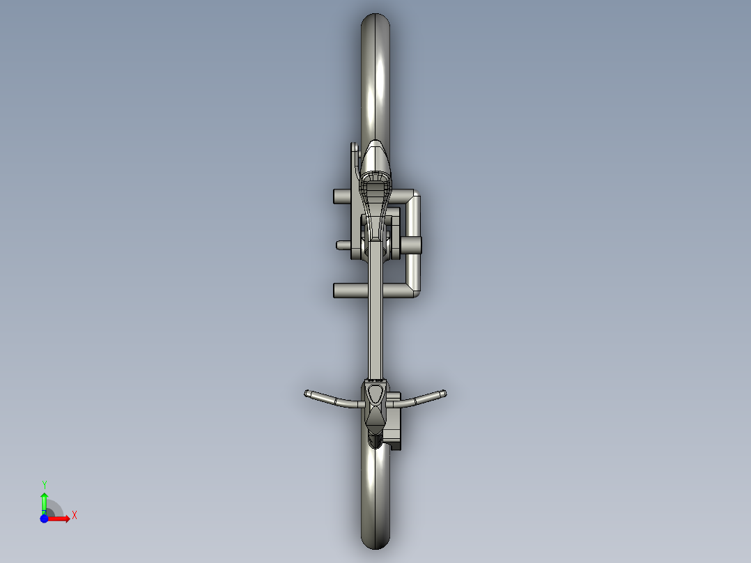 电动自行车 摩托车 (25)前视图