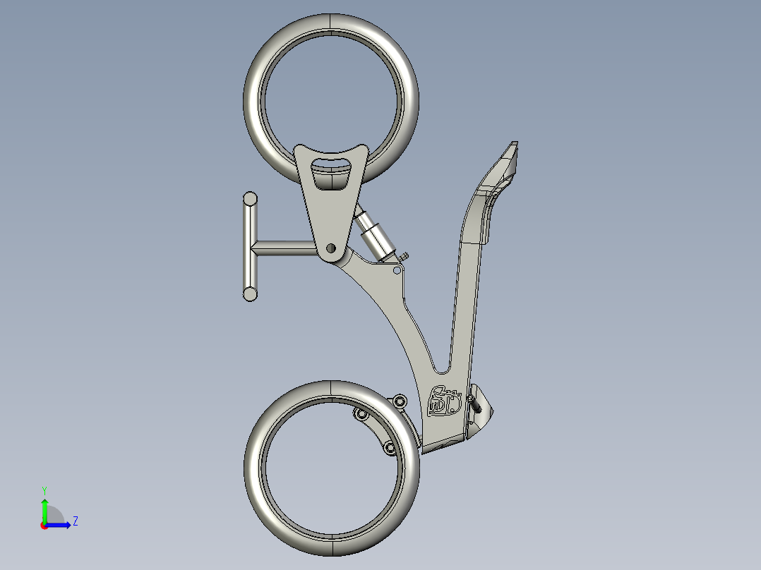 电动自行车 摩托车 (25)左视图