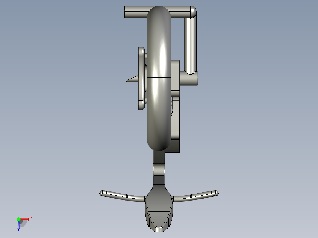 电动自行车 摩托车 (25)俯视图