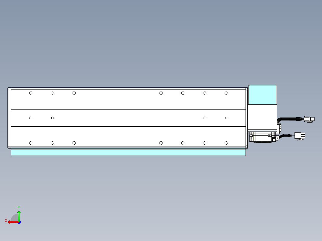威洛博VBC同步带传动一无尘环境VBC14-L45-S250-BRU-ZP40-C3后视图