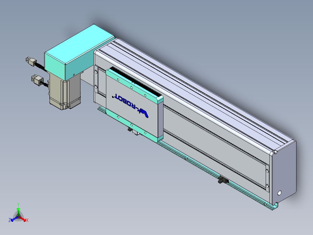 威洛博VBC同步带传动一无尘环境VBC14-L45-S250-BRU-ZP40-C3正等轴测图