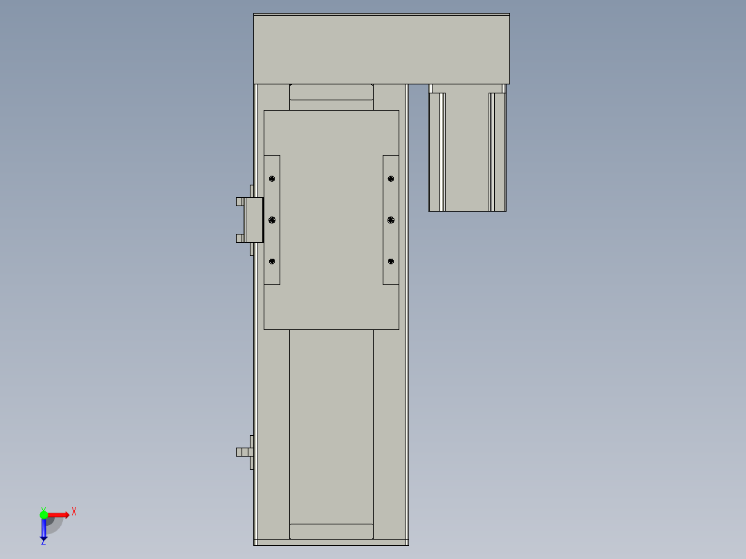 直线模组WG-LHC12-S100-R设计图纸俯视图