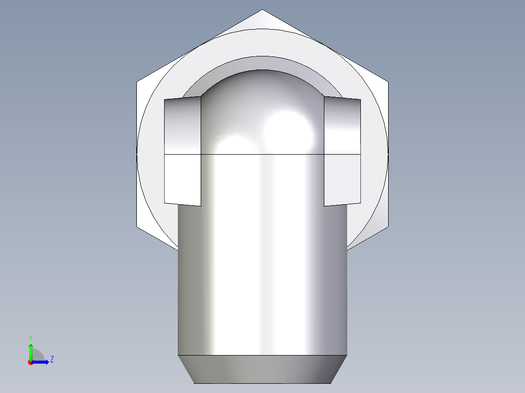 卡套式工业通用硬管接头EO_Weld_elbown_WAS25ZS左视图