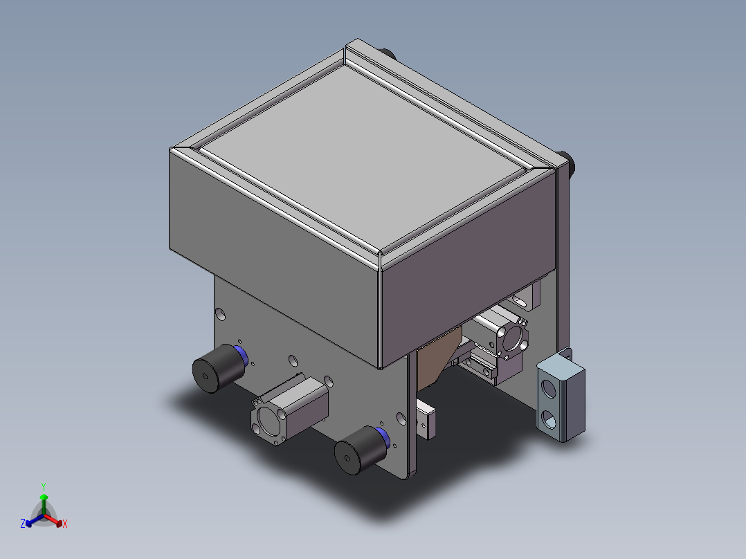 剥线机正等轴测图