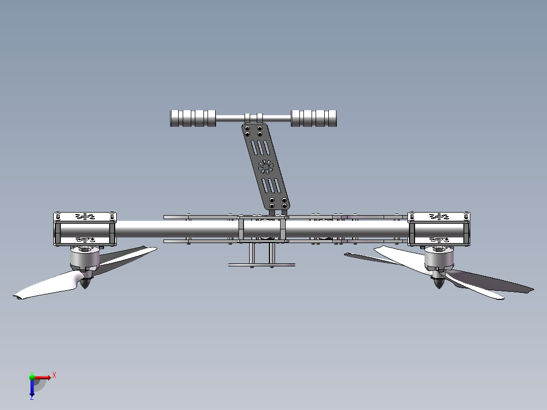 可调无人机俯视图