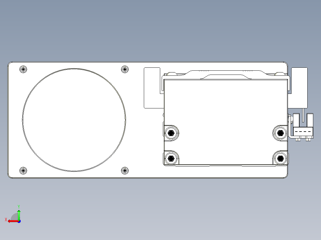 TPA-KNR-86E-1610C-L900A1-ML-BJ86-N3线性模块铝制底座后视图