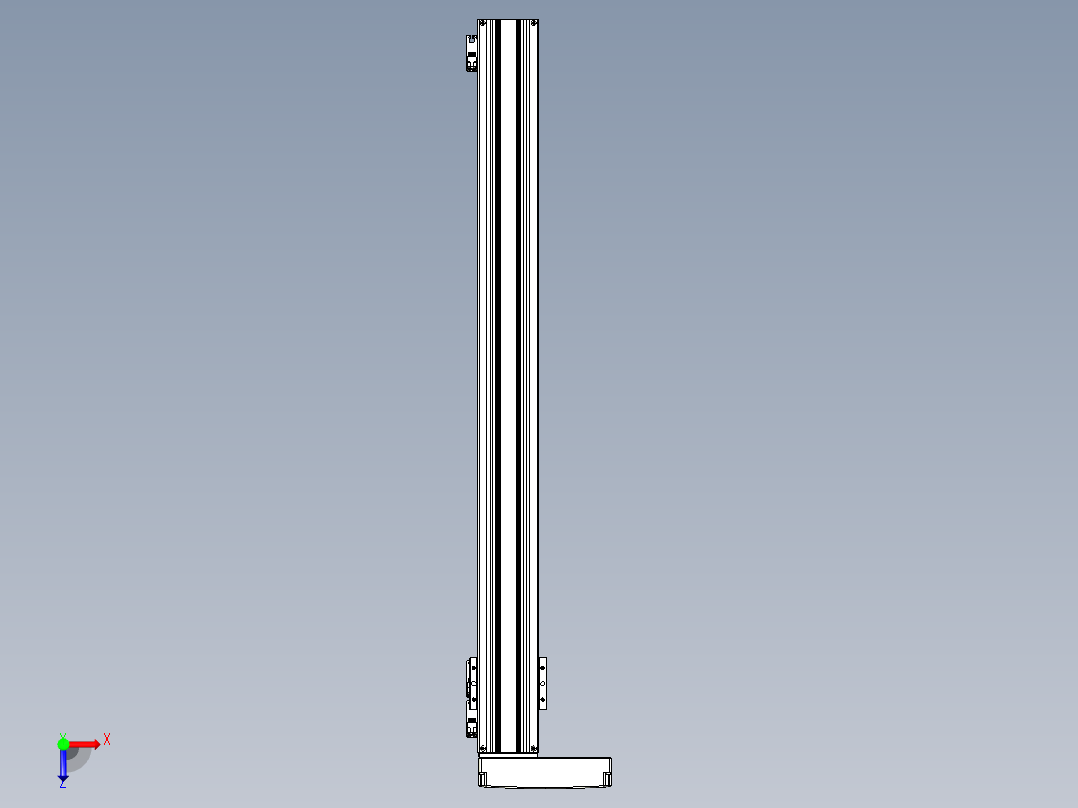 TPA-KNR-86E-1610C-L900A1-ML-BJ86-N3线性模块铝制底座俯视图