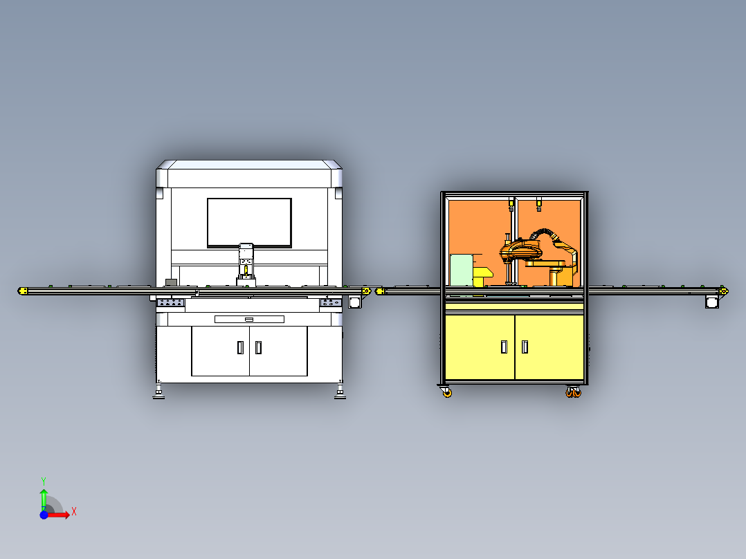 在线视觉点胶和自动贴合x_t前视图