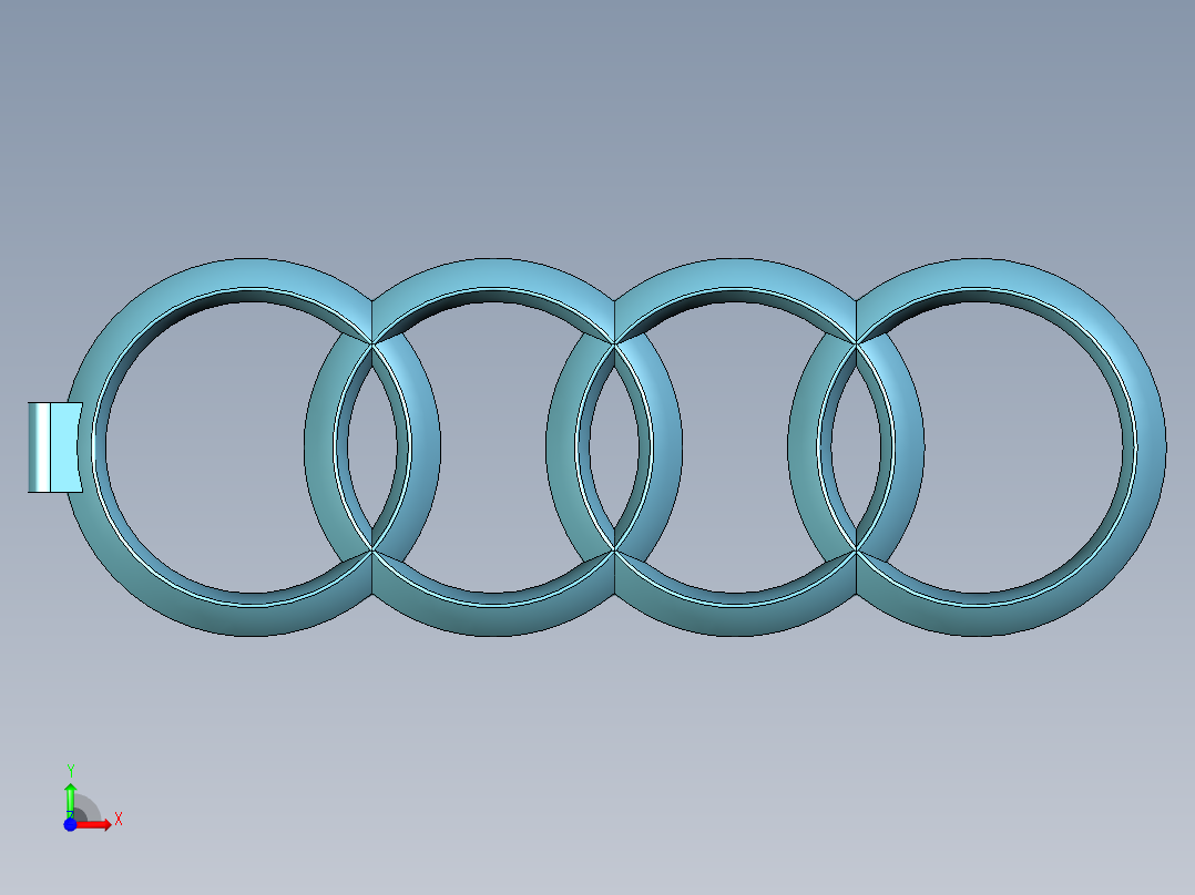 奥迪钥匙链前视图