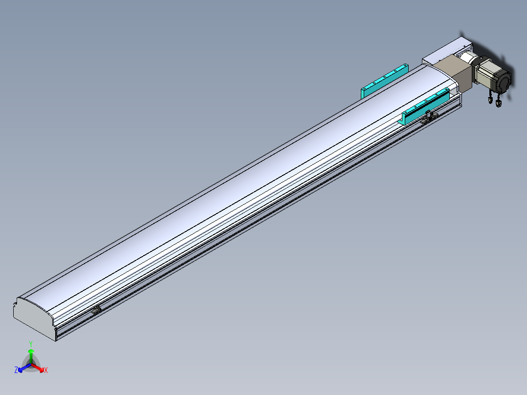 同步带滑台-半封闭B22H-L100-C-S1700-L-P75-D3-N5