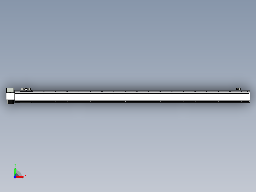 同步带滑台-半封闭B10H-L45-S1800-RD-P40-D3前视图