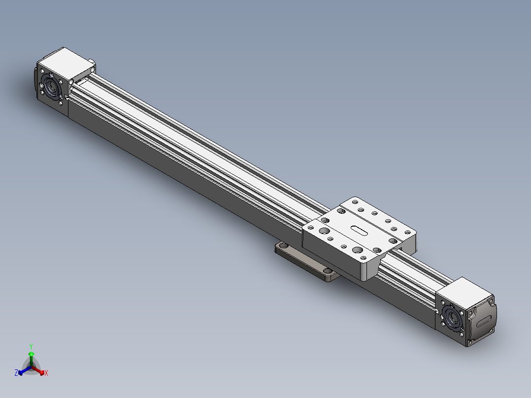 LH4572模组<span style='color: red'>3D</span>滑轨三维SW