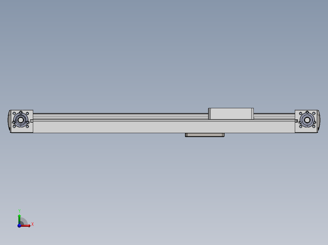 LH4572模组3D滑轨三维SW前视图