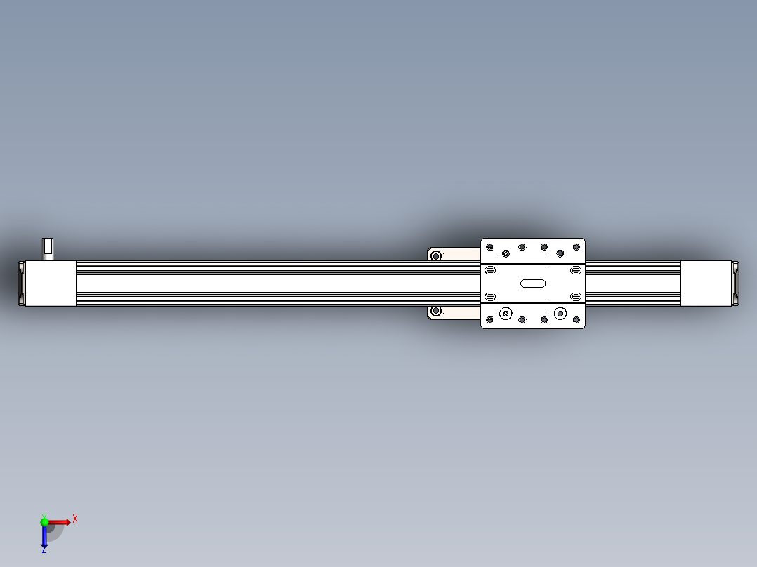 LH4572模组3D滑轨三维SW俯视图