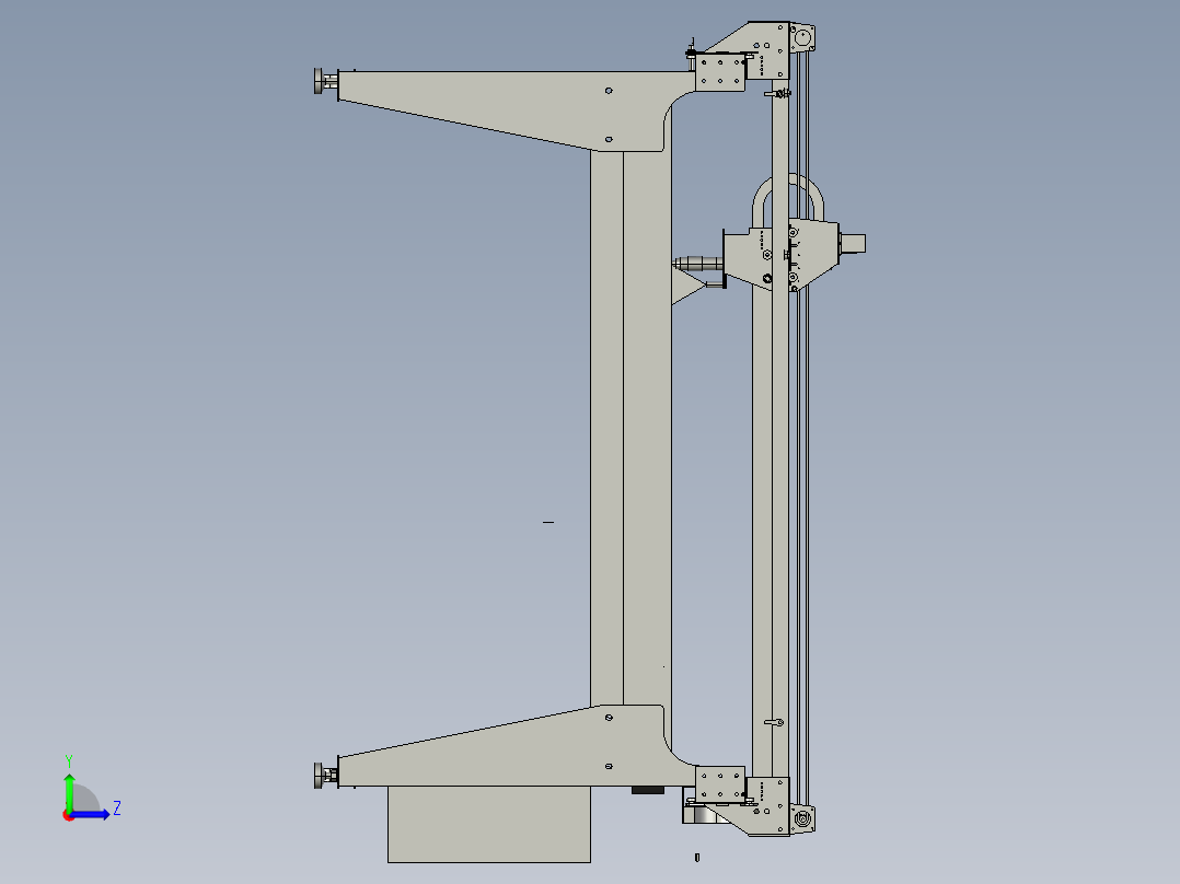 数控等离子切割机左视图