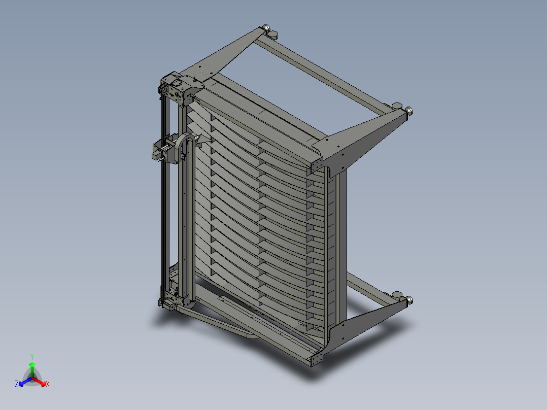 数控等离子切割机正等轴测图