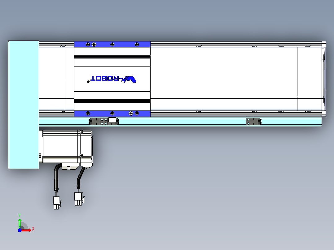 VF丝杆传动-一般环境VF14-Lxx-C-S250-BL-ZP40-C3前视图