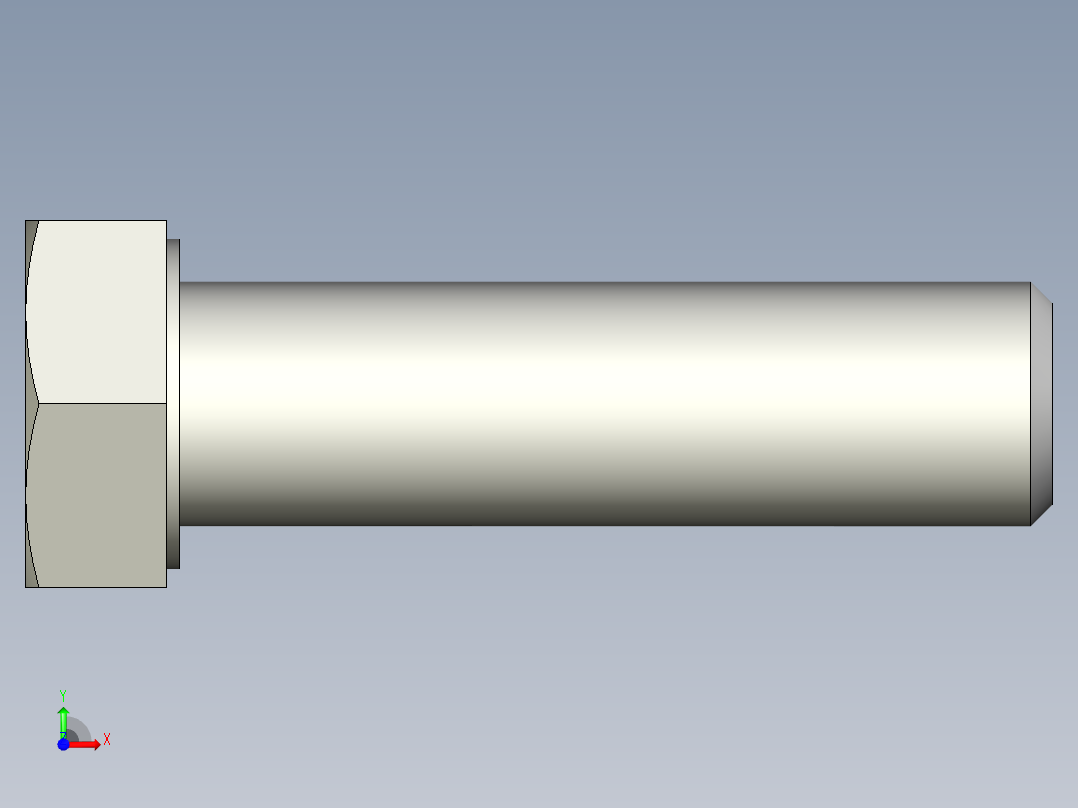 螺钉-DIN_931-M14x2x50_21.stp前视图