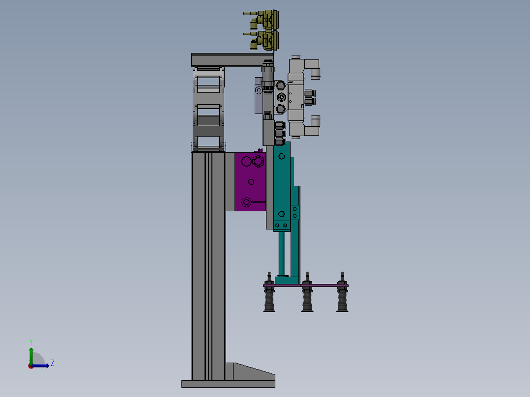 移栽机械手左视图
