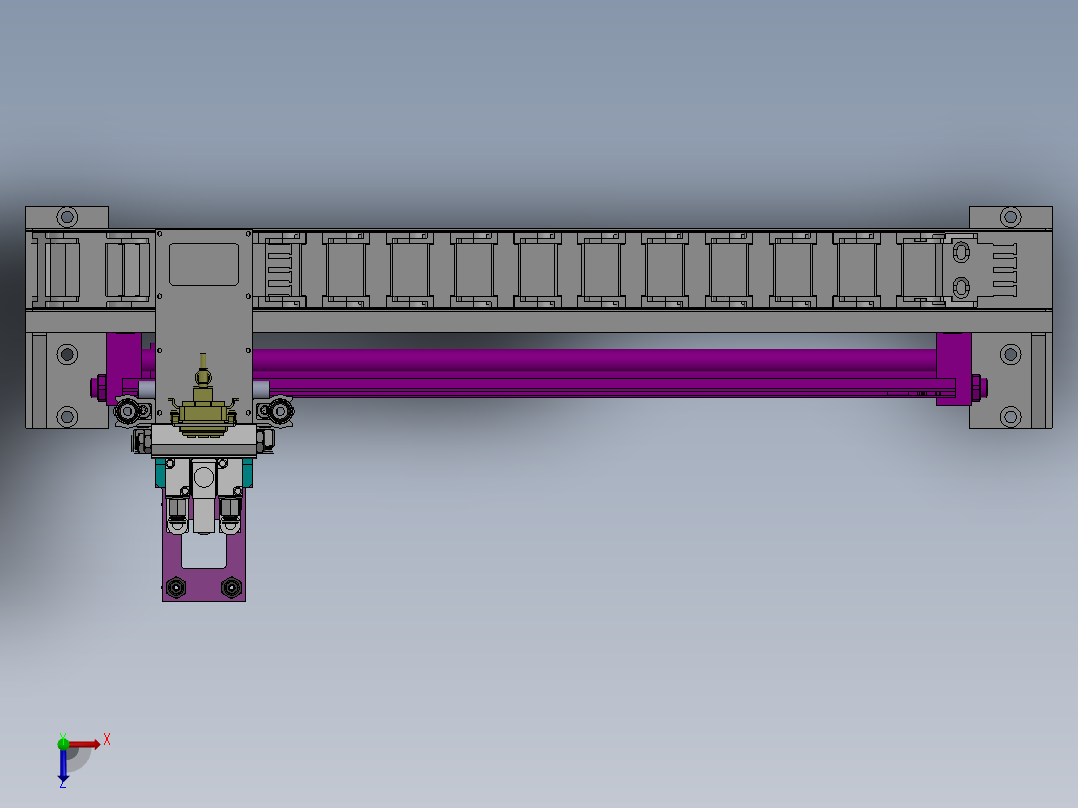 移栽机械手俯视图
