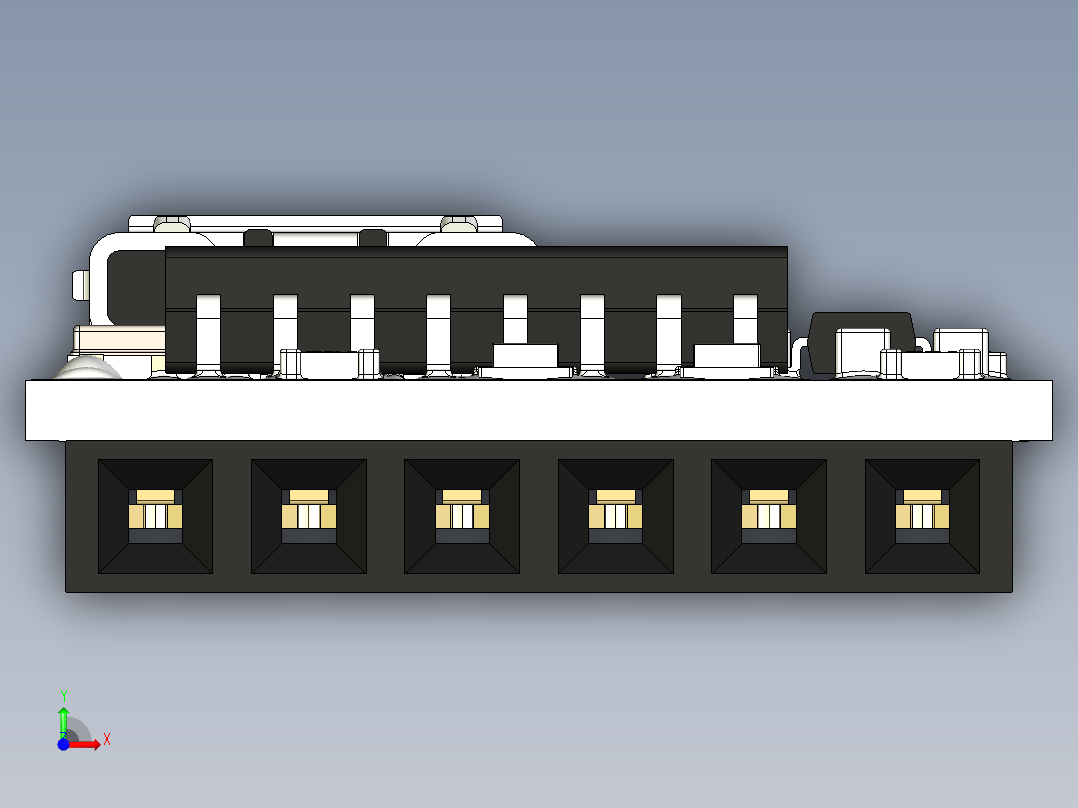 usb串口模块前视图
