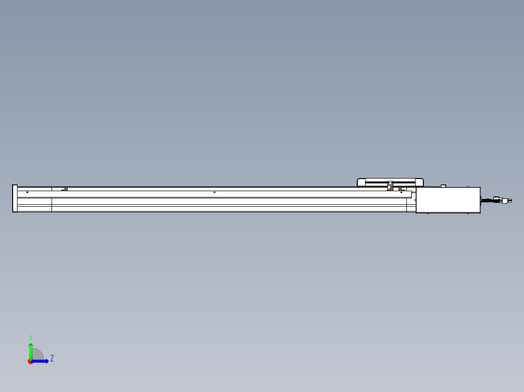 威洛博LB.GB同步带传动--欧规系列LB6A-L65-S800-BR左视图
