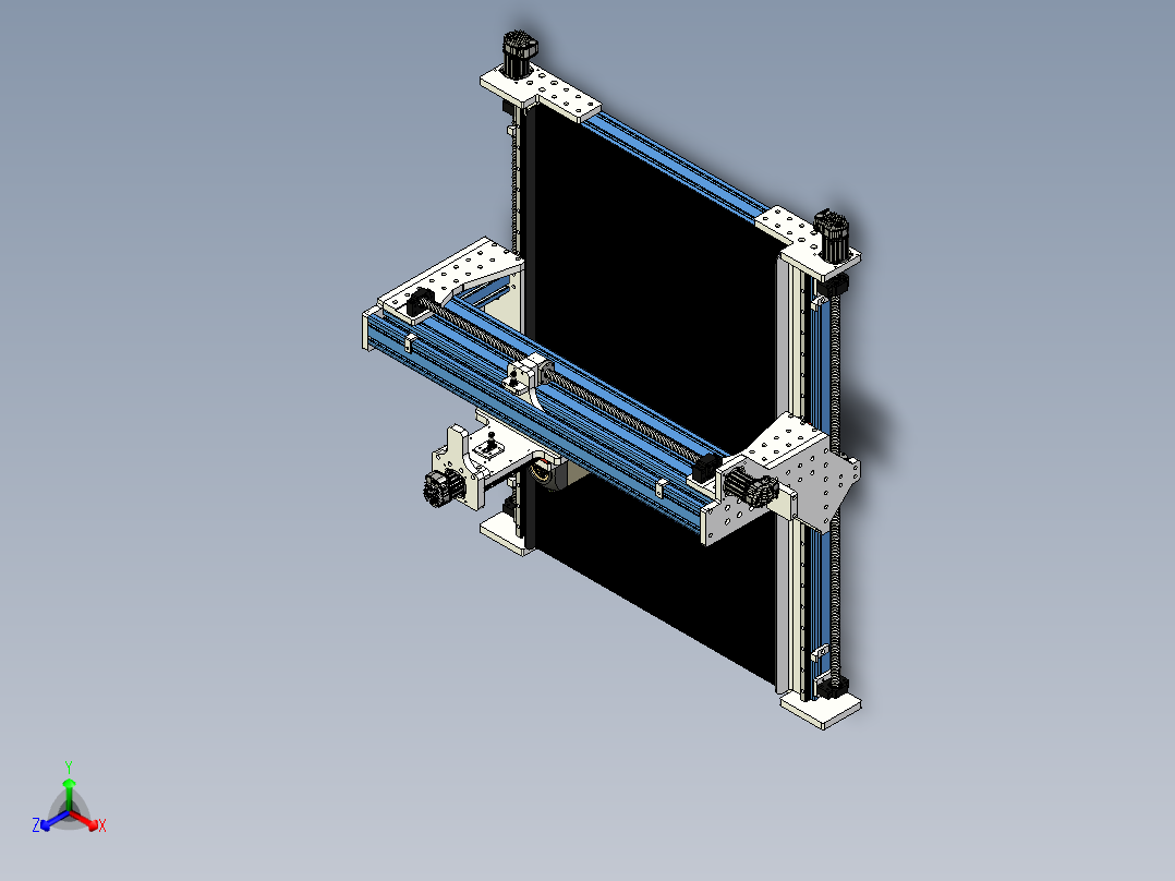 CNC 加工中心7正等轴测图