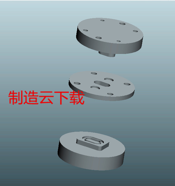 3套振动片模具.贴合成型3D模型
