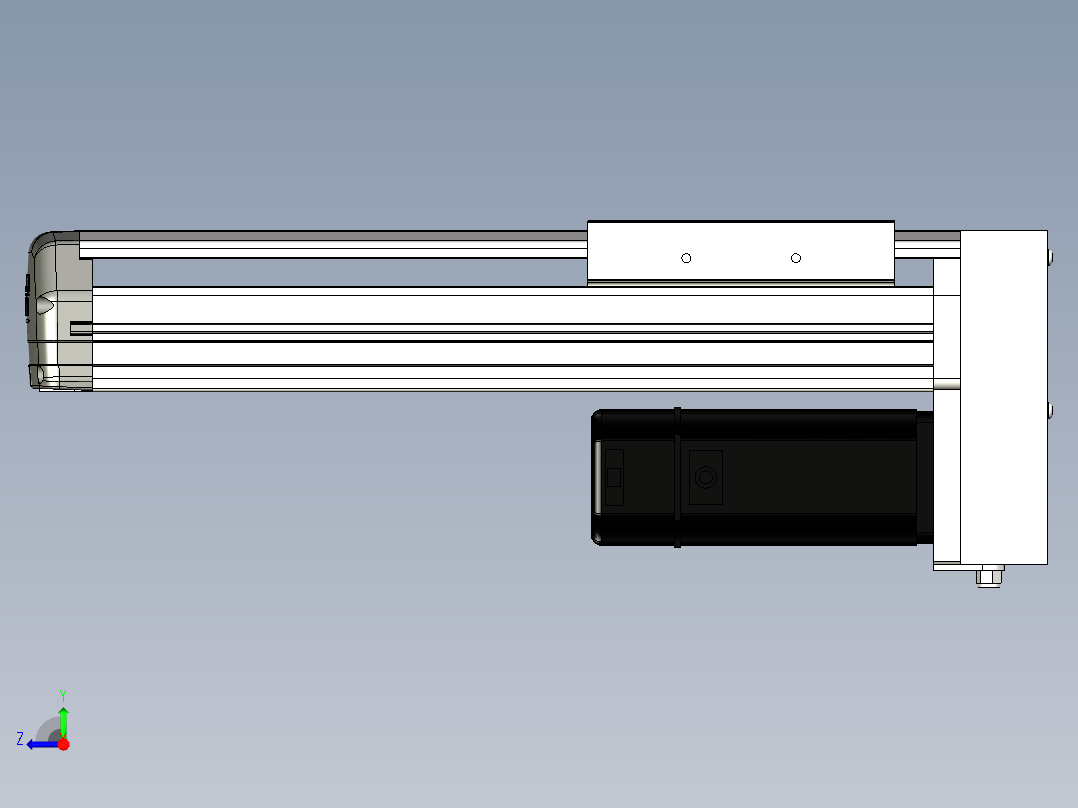Toyo东佑达直线模组-ETH14-200-BM-400W+煞車右视图