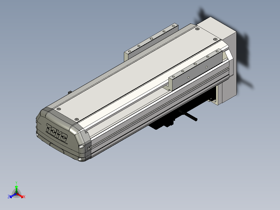 Toyo东佑达直线模组-ETH14-200-BM-400W+煞車正等轴测图