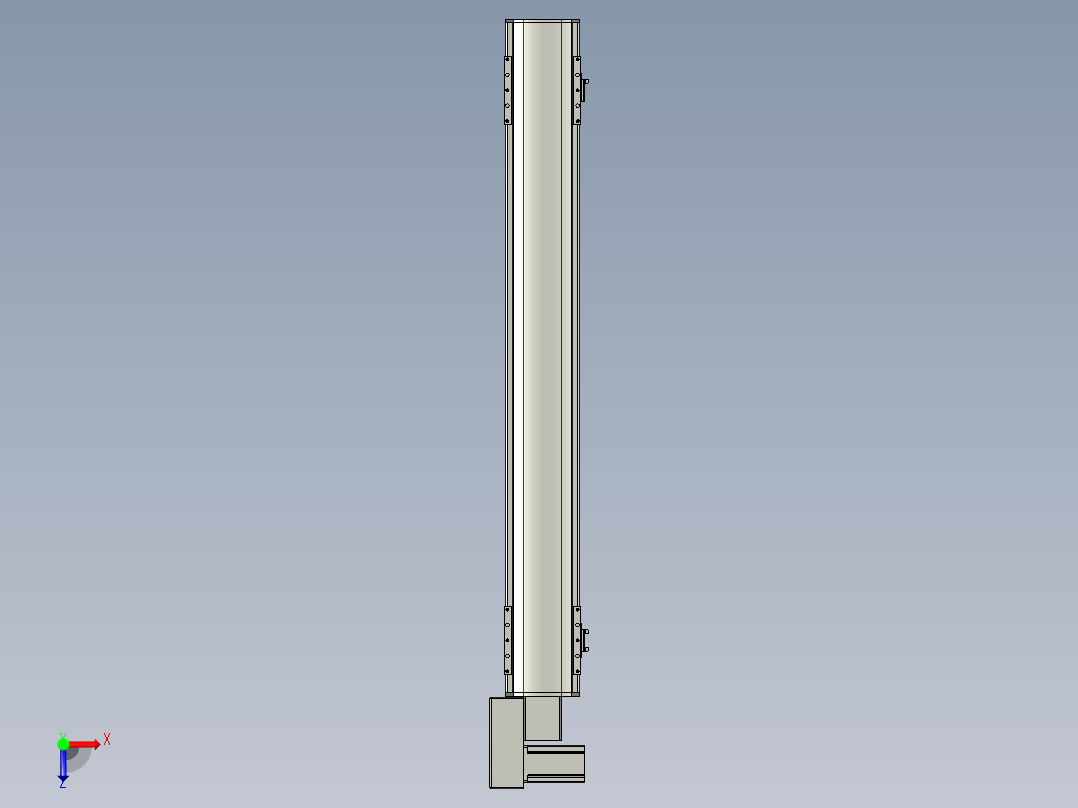 直线模组WG-LHB12-S850-BL设计图纸俯视图