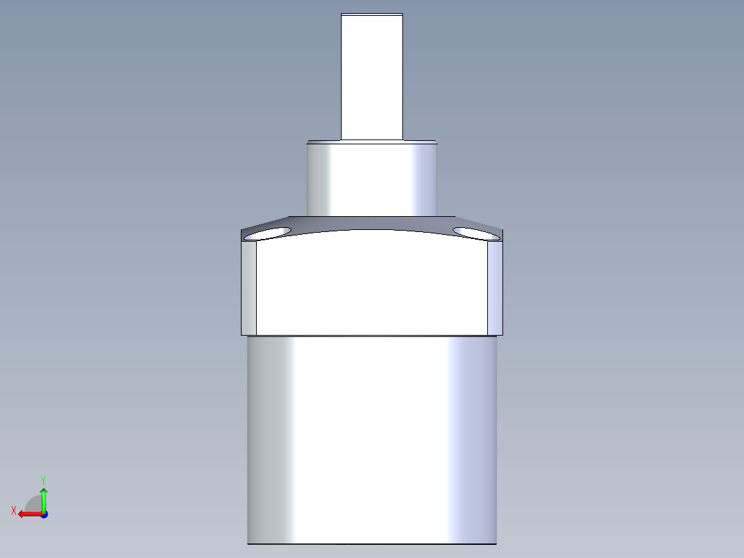 KOSMEKLG1050-Gx-P多系列多零件图纸模型后视图