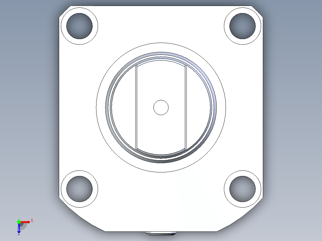 KOSMEKLG1050-Gx-P多系列多零件图纸模型俯视图