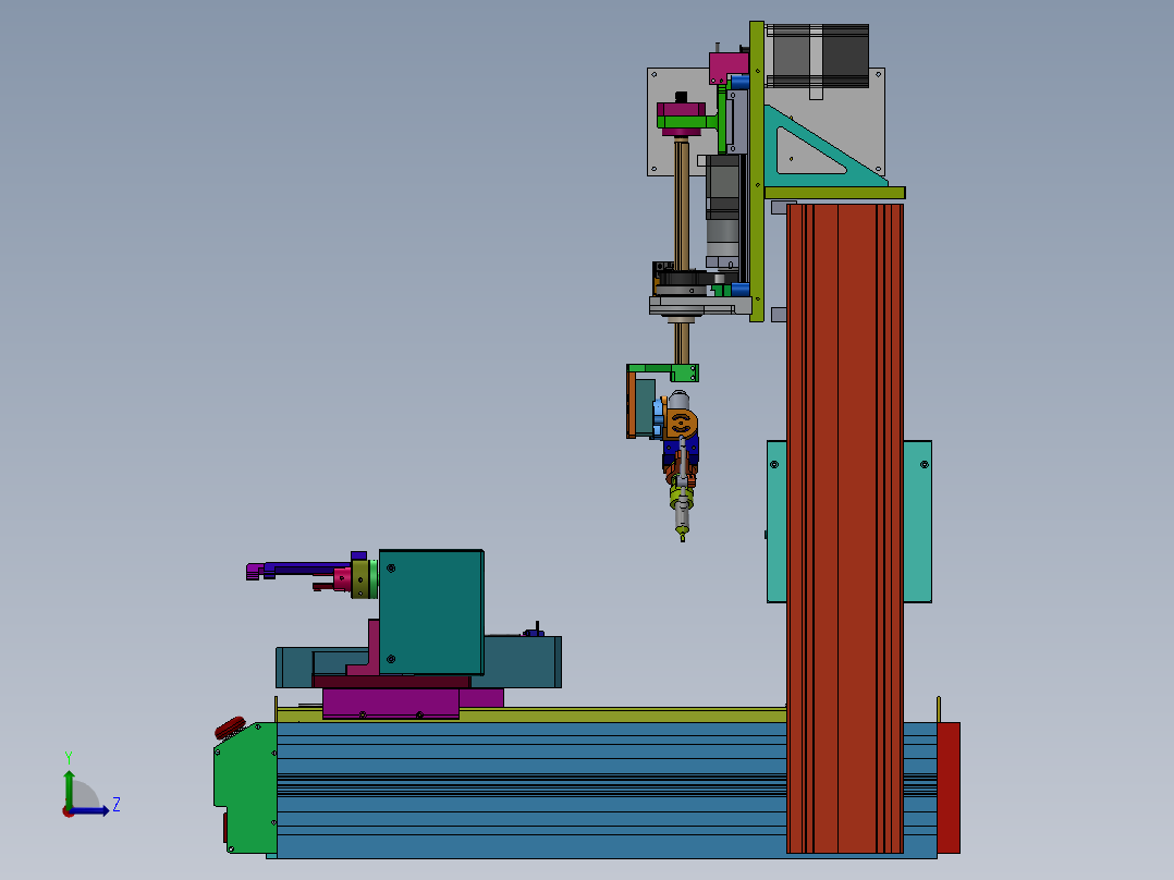 300 Y型焊锡机左视图