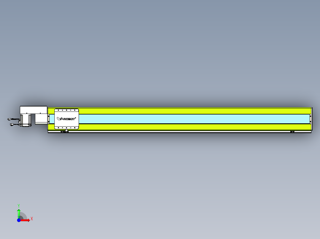 威洛博VBC同步带传动一无尘环境VBC17-L45-S1650-BR-ZP75-C3前视图