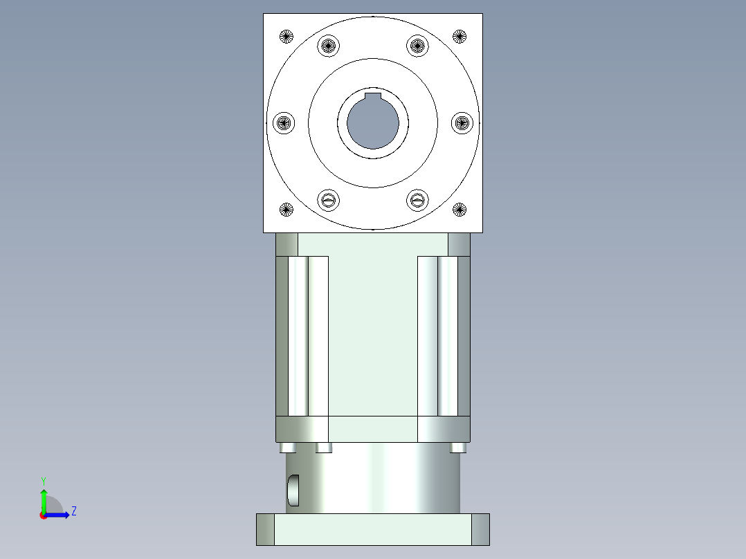 换向器PW170双孔 PLX142-L2 35-114.3-200-M12.stp左视图