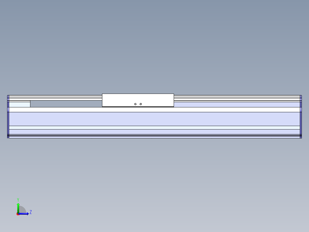 电动滑台模组SDM120内置模型左视图
